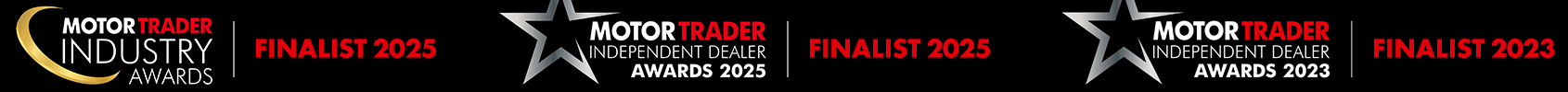 MOTOR TRADER INDUSTRY AWARDS - FINALIST 2025 & MOTOR TRADER INDEPENDENT DEALER AWARDS - FINALIST 2025 & FINALIST 2023