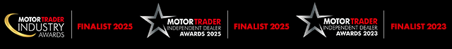MOTOR TRADER INDUSTRY AWARDS - FINALIST 2025 & MOTOR TRADER INDEPENDENT DEALER AWARDS - FINALIST 2025 & FINALIST 2023