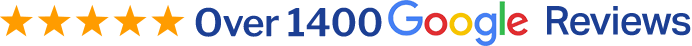 Over 1300 Google Reviews